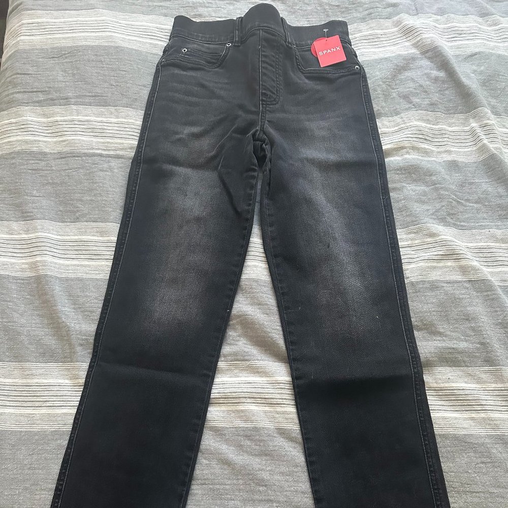 Spanx Straight Leg Jeans, Black